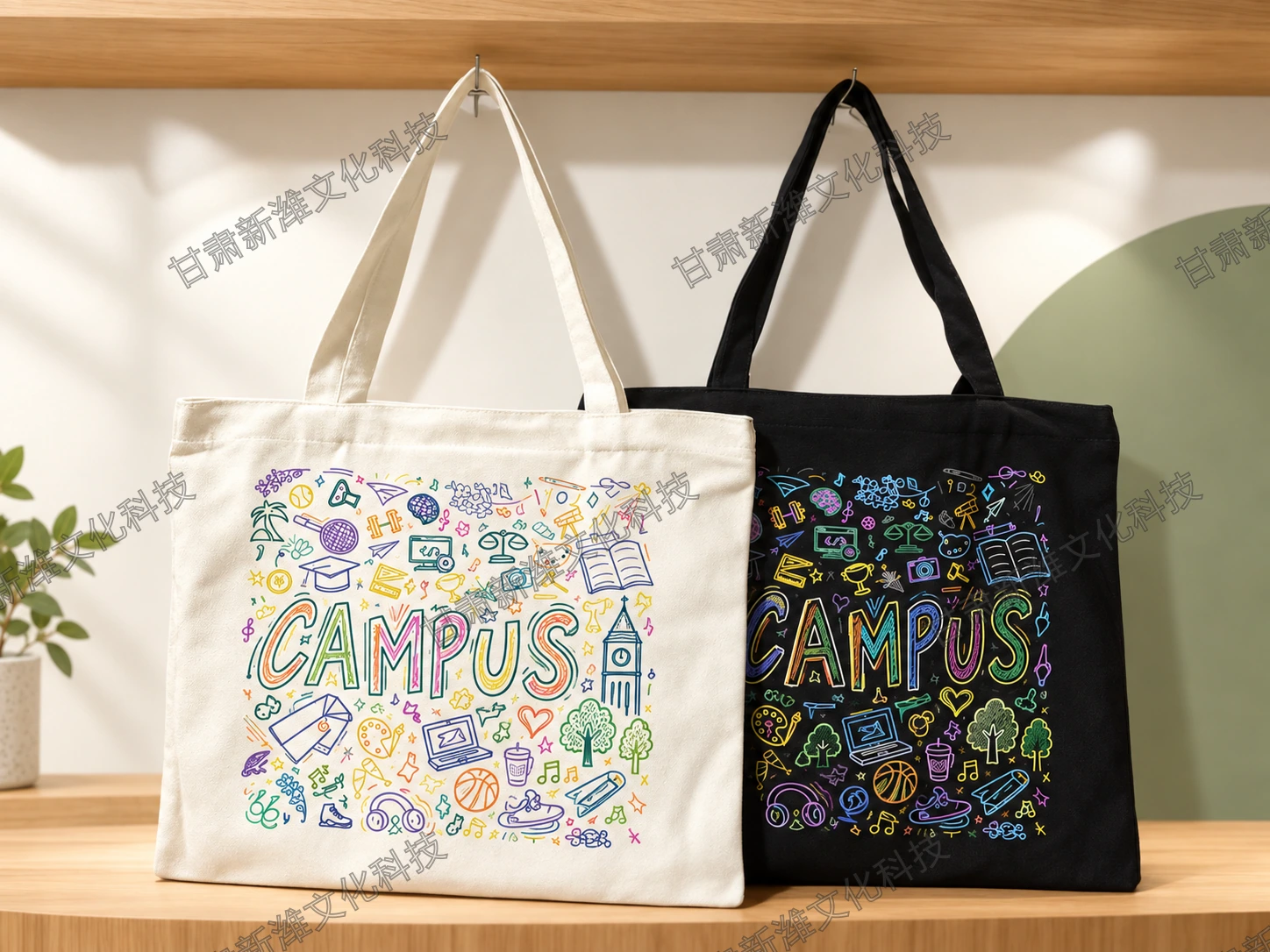 涂鸦帆布袋 第 3 张图，共 5 张