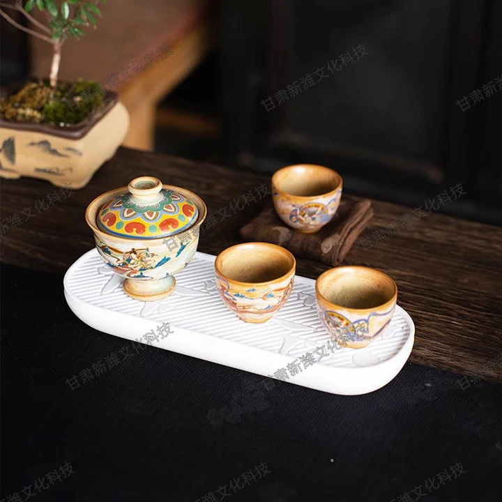 飞天敦煌-盖碗旅行茶具