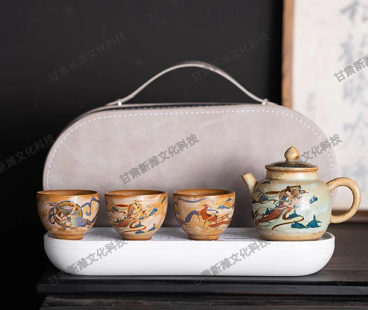 飞天敦煌-将军壶茶具套装