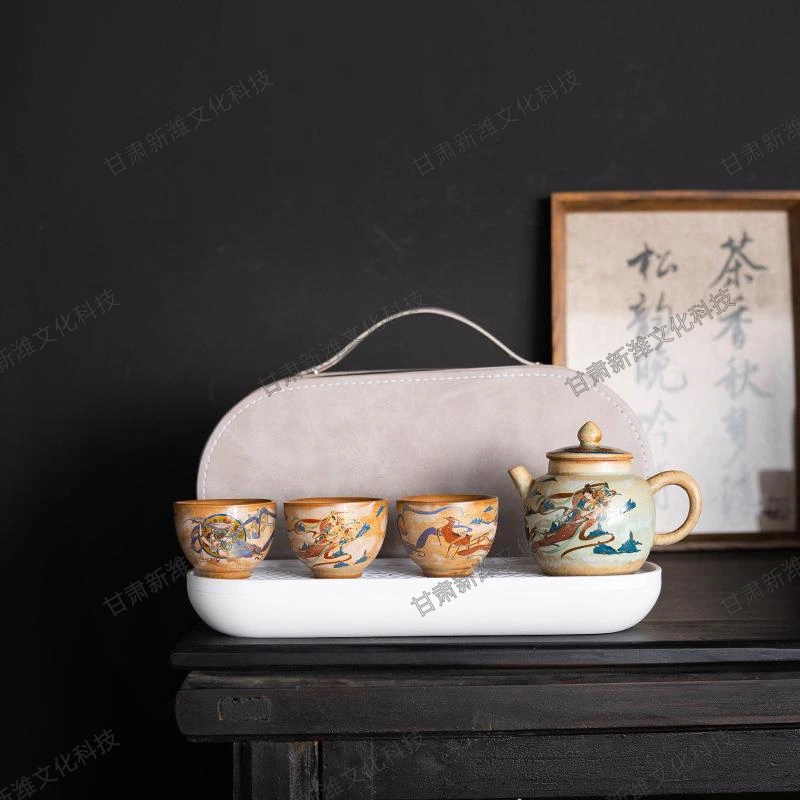 飞天敦煌-将军壶茶具套装 第 2 张图，共 2 张