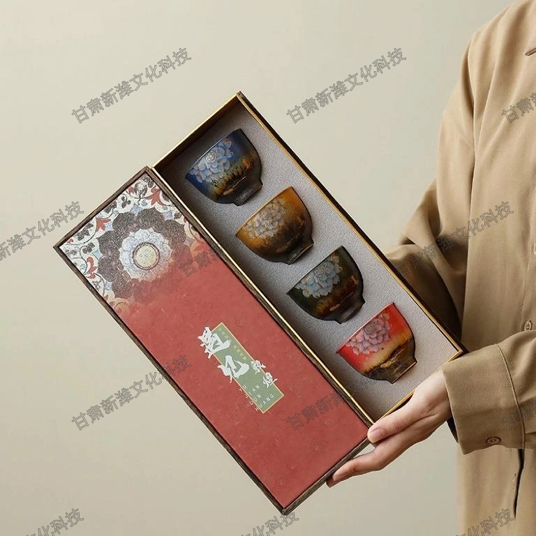 遇见敦煌-瑞莲四杯套装 第 2 张图，共 3 张